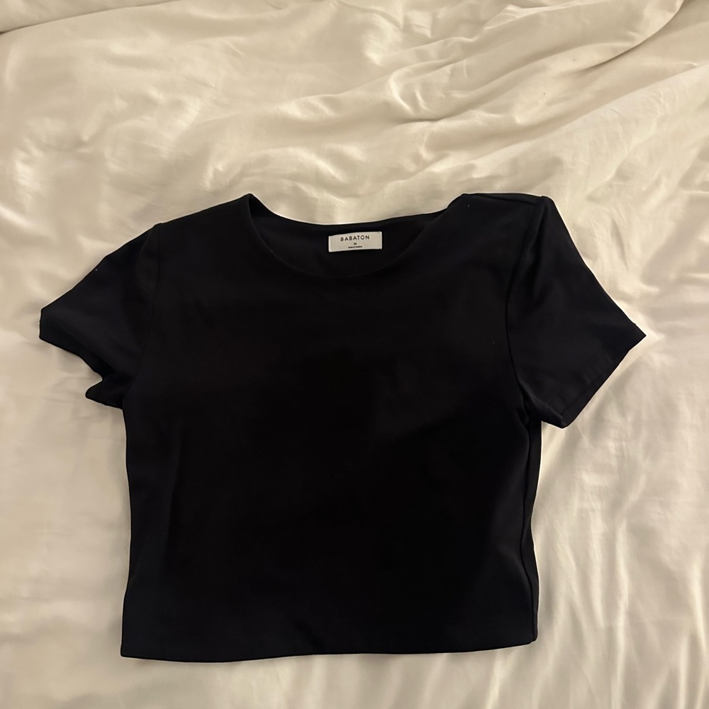 Babaton Elegant Black Crop Top